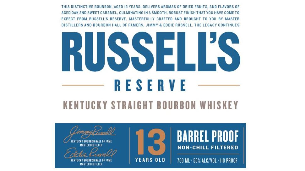 Russell’s Reserve 13 Year Old Barrel Proof